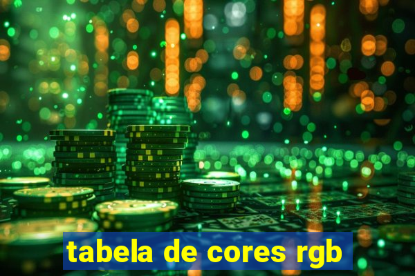 tabela de cores rgb